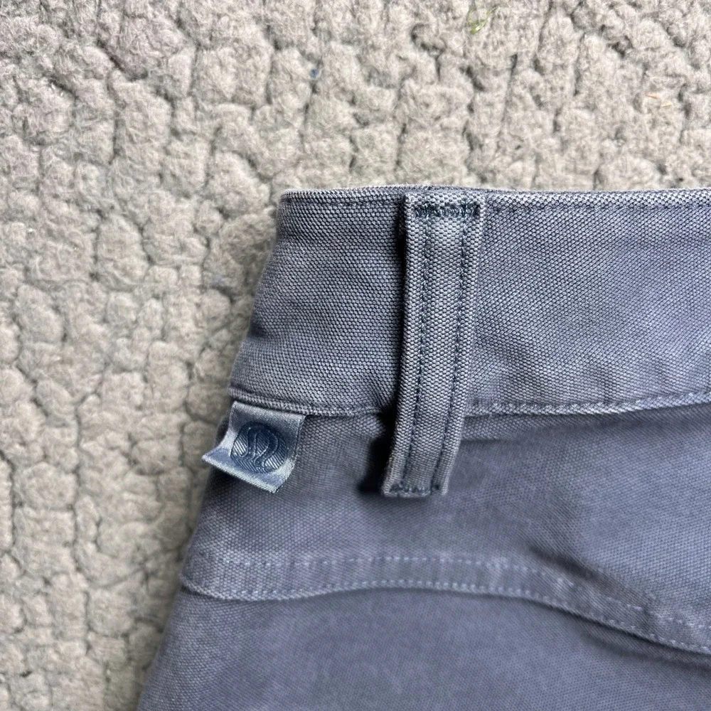 Lululemon ABC Pant Slim‎ 32 Grey Canvas 5 Pocket Trousers M5ABNS
